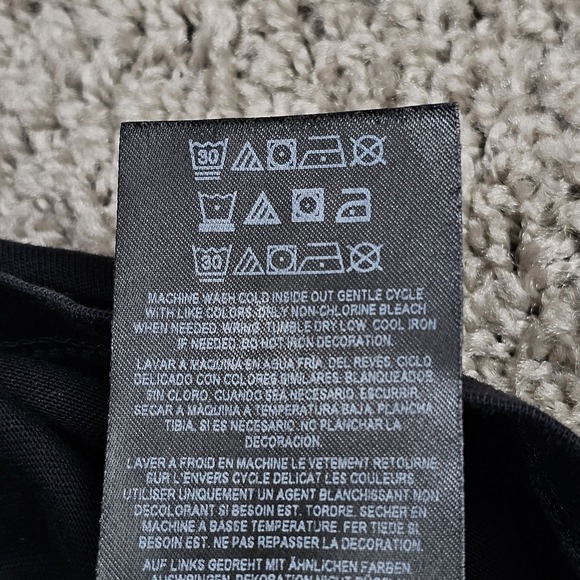 Guess Originals Multicolor Logo Spell Out T-Shirt Men's XL Black Tee Guess? - Picture 6 of 6